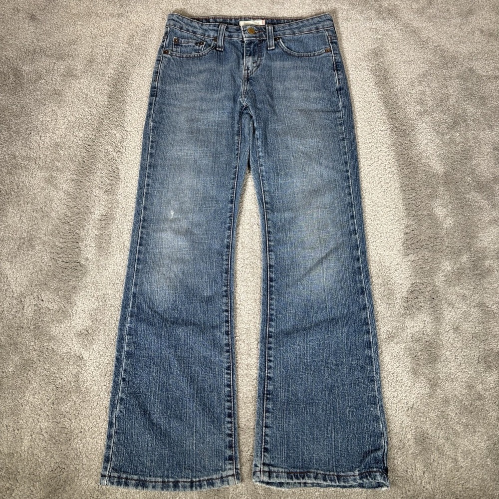 Vintage Levis 515 Jeans Womens 4 Bootucut Blue Denim Stretch Western Y2K